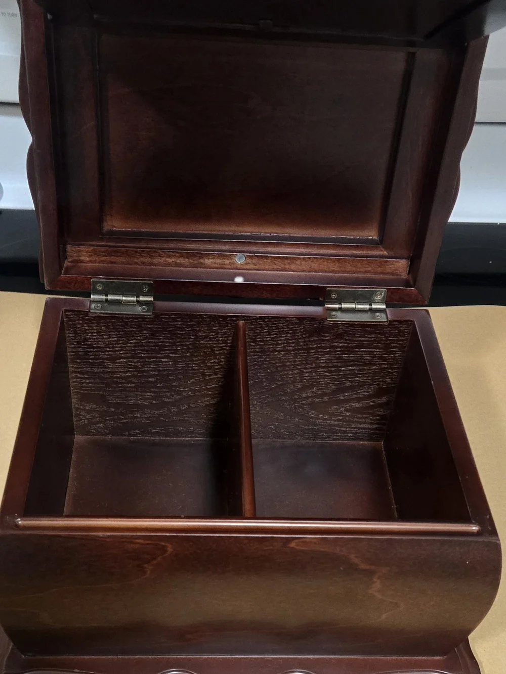 Vintage Bombay Wood Photo Frame in Rich Mahogany